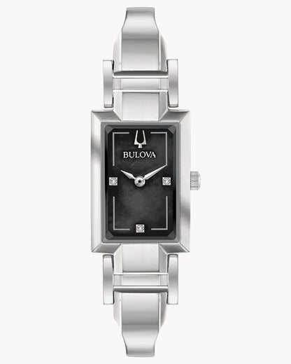 BULOVA BLACK MOTHER OF PEARL DIAL QUARTZ CLASSIC 96P209 (W)