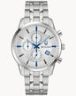 BULOVA SILVER TONE DIAL STAINLESS STEEL BRACELET SUTTON 96B404 (M)