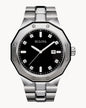 BULOVA BLACK DIAL DIAMOND TWO-TONE CLASSIC 98D103 (M)