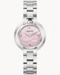 BULOVA PINK MOTHER OF PEARL DIAL SILVER TONE SS RUBAIYAT 96L338 (W)