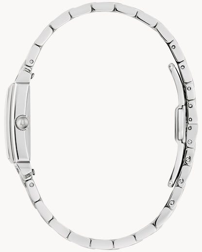 BULOVA GRAY MOTHER OF PEARL DIAL DIAMOND ACCENT SUTTON 96P252 (W)