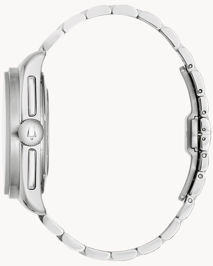 BULOVA BLACK DIAL HIGH PRECISION QUARTZ LUNAR PILOT 96K111 (M)