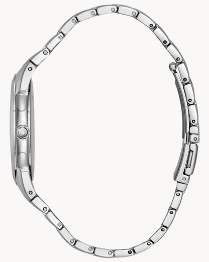 BULOVA SILVER DIAL QUARTZ CLASSIC 96B015 (M)