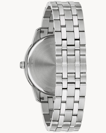 BULOVA BLUE DIAL QUARTZ SUTTON 96B338 (M)