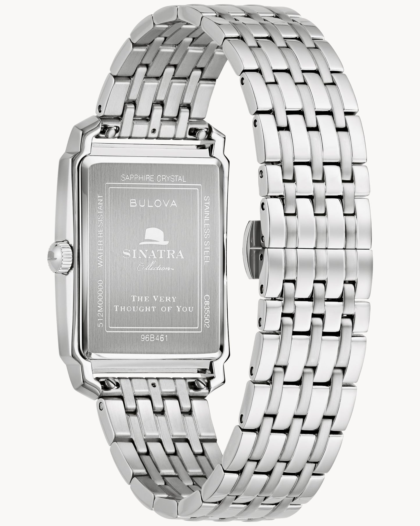 BULOVA BLACK DIAL QUARTZ FRANK SINATRA LIMITED EDITION 96B461 (M)