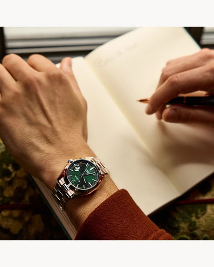 BULOVA GREEN DIAL AUTOMATIC SURVEYOR 96B429 (M)