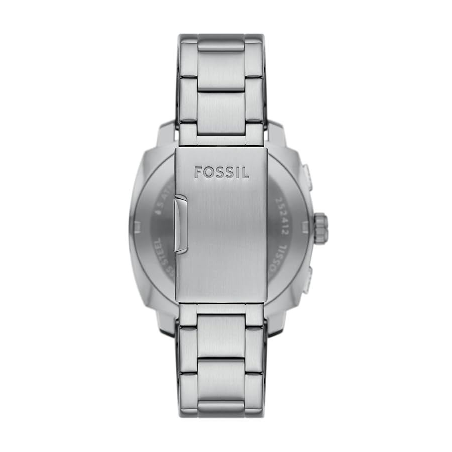 FOSSIL MACHINE CHRONOGRAPH BLACK DIAL STAINLESS STEEL MEN'S WATCH FS4776