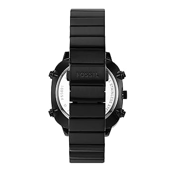 FOSSIL RETRO ANALOGUE DIGITAL BLACK STAINLESS STEEL FS5891