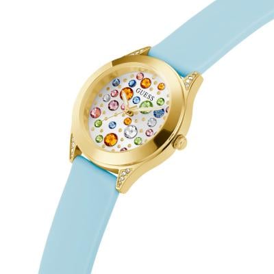 GUESS WOMENS GUESS GOLD-TONE ANALOG WATCH