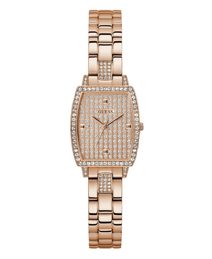 GUESS WOMEN'S ANALOG ROSE GOLD-TONE STAINLESS STEEL WATCH 25MM
