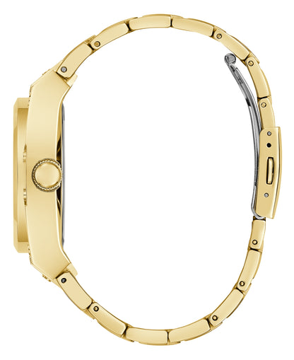 GUESS GOLDEN STAINLESS STEEL QUARTZ ANALOG WATCH