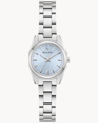 BULOVA LIGHT BLUE DIAL QUARTZ SURVEYOR 96L345 (W)
