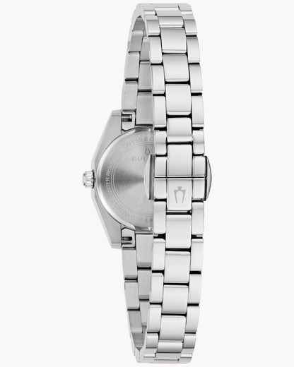 BULOVA LIGHT BLUE DIAL QUARTZ SURVEYOR 96L345 (W)