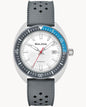 BULOVA WHITE DIAL HNBR RUBBER SNORKEL 98B449 (M)