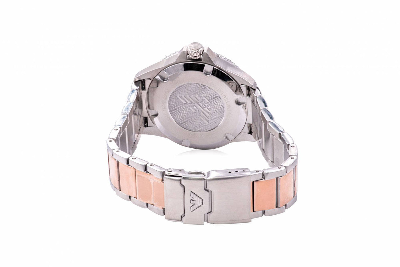 EMPORIO ARMANI TWO-TONE MENS WATCH