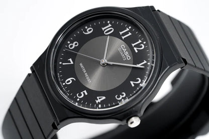 CASIO CLASSIC RESIN ANALOG WATCH BLACK DIAL MQ-24-1B3 (M)