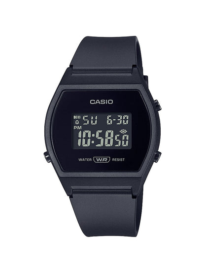 CASIO SPORTS DIGITAL STOPWATCH TIMER BLACK RESIN  LW-204-1BCF (W)