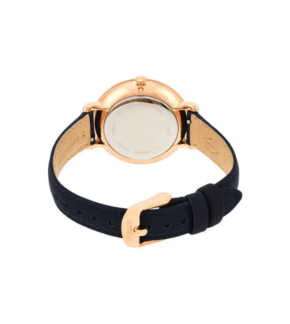 FOSSIL JACQUELINE BLUE LEATHER STRAP WATCH ES3843