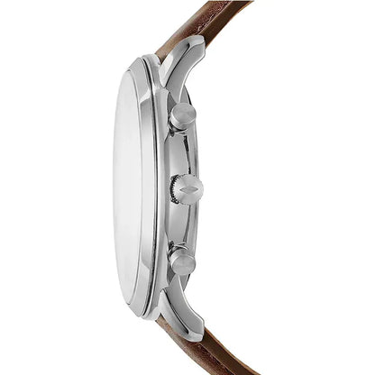 FOSSIL NEUTRA CHRONOGRAPH BROWN LEATHER WATCH - FS5380