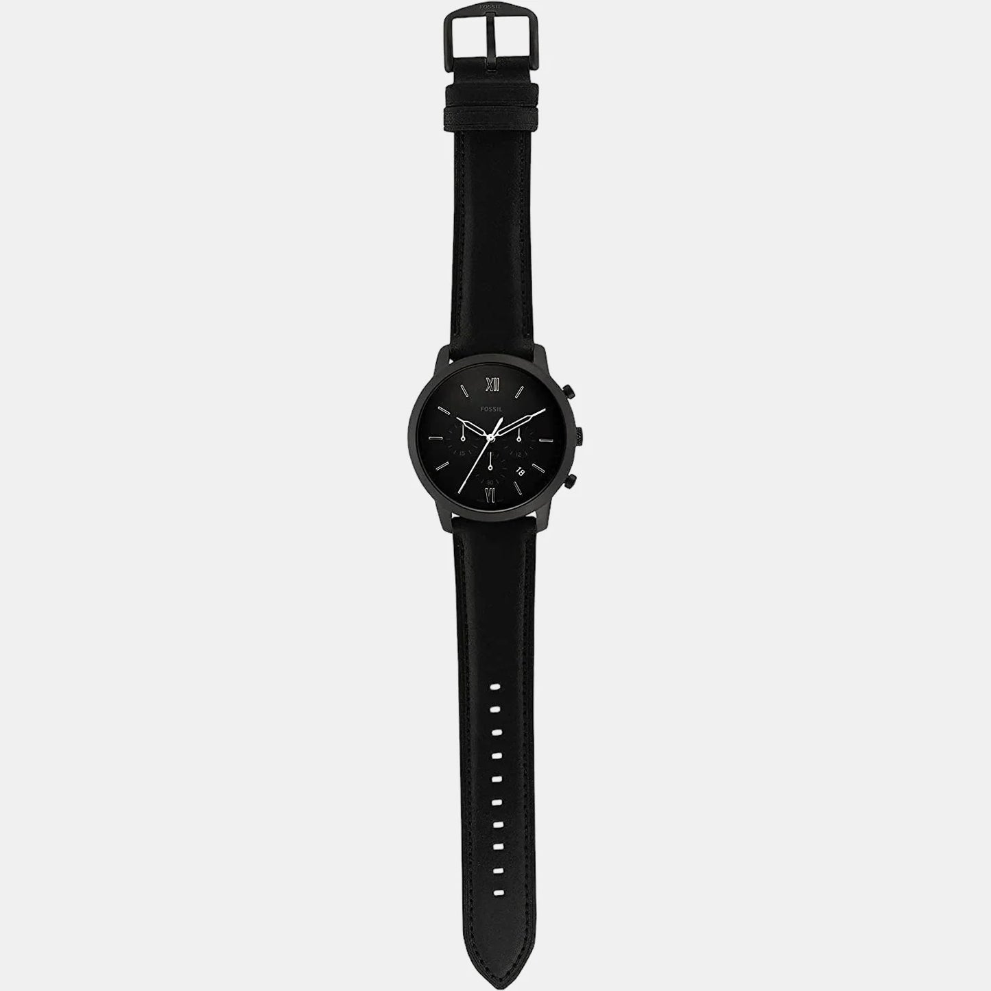FOSSIL NEUTRA CHRONOGRAPH BLACK LEATHER WATCH - FS5503