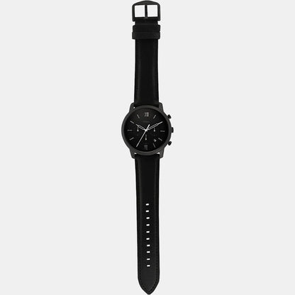 FOSSIL NEUTRA CHRONOGRAPH BLACK LEATHER WATCH - FS5503