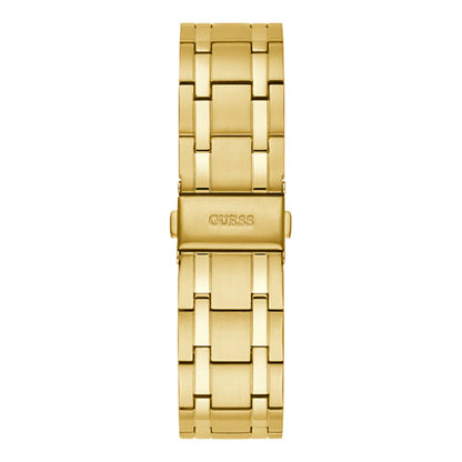 GUESS GOLD-TONE AND BLACK ANALOG WATCH GW0330G2