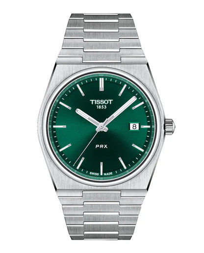 TISSOT PRX QUARTZ GREEN DIAL CLEAN LOOK 40MM 091 (M)