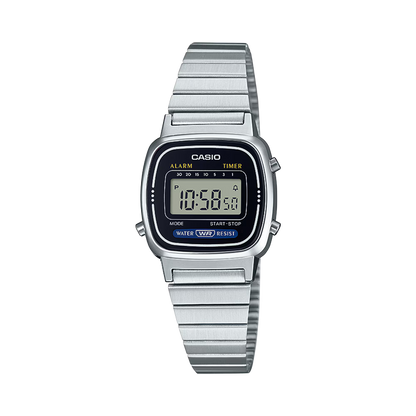 Casio LA670WA-1 Classic Black Silver Digital Watch