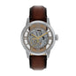FOSSIL AUTOMATIC SKELETON DIAL TAN LEATHER STRAP ME3270 (M)