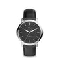 Fossil Minimalist Black Dial Leather Strap Men’s Watch FS5398