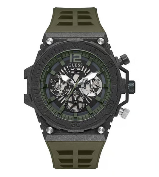 GUESS GREEN SYNTHETIC QUARTZ ANALOG WATCH