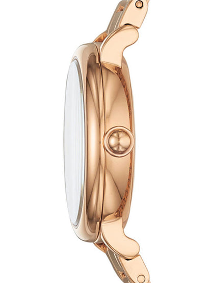 MARC JACOBS - CLASSIC ROSE-GOLD STAINLESS-STEEL QUARTZ FASHION WATCH - MJ3598 (W)