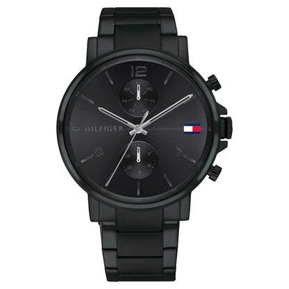 TOMMY HILFIGER DANIEL BLACK STEEL MEN’S MULTI-FUNCTION WATCH (1710414)
