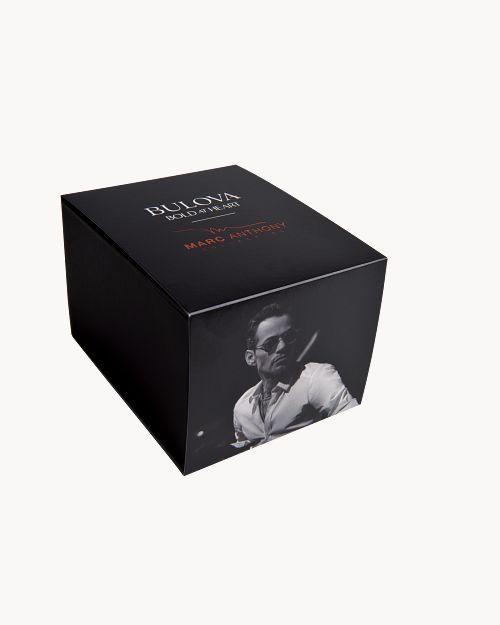 BULOVA MARC MARINE STAR AUTOMATIC BLUE DIAL DIAMOND WATCH 98D184 (M)