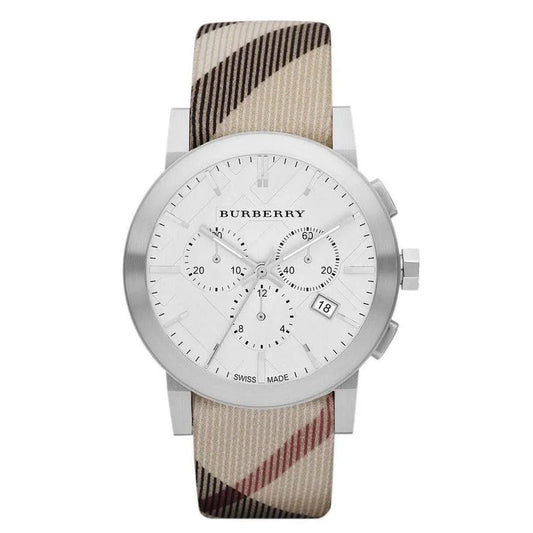 BURBERRY - UNISEX THE CITY NOVA WHITE DIAL WATCH - BU9357 (U)