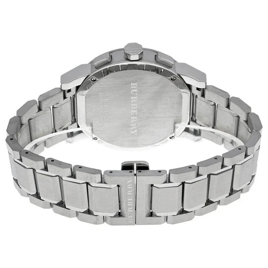 BURBERRY - THE CLASSIC CITY SILVER CHRONOGRAPH WACTH - BU9350 (M)