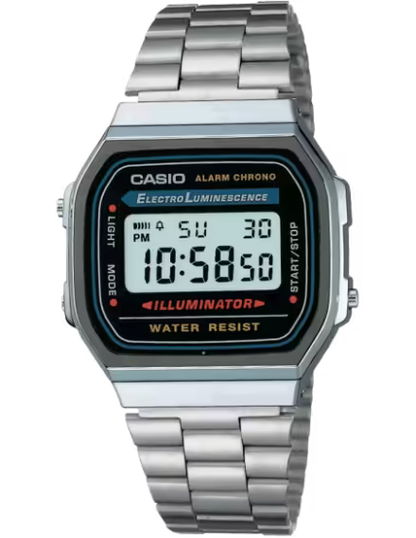 CASIO A168W-1 CLASSIC WRIST WATCH CASUAL DIGITAL QUARTZ (M)