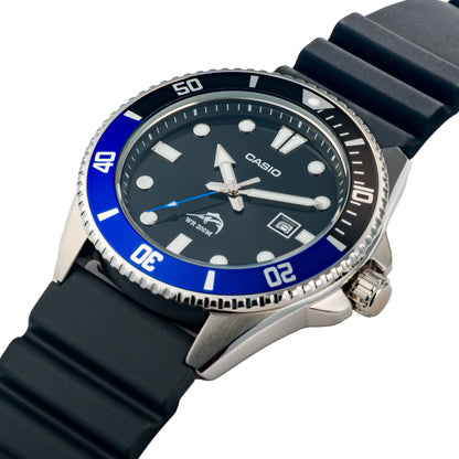 CASIO BLACK STRAP WATCH MDV-106B-1A1VCF (M)