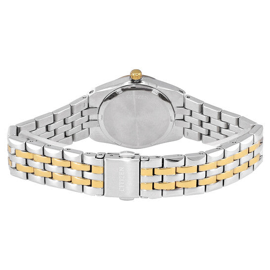 CITIZEN CORSO - WOMEN'S WHITE DIAL STAINLESS STEEL BRACELET WATCH