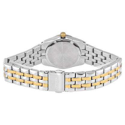 CITIZEN CORSO - WOMEN'S WHITE DIAL STAINLESS STEEL BRACELET WATCH