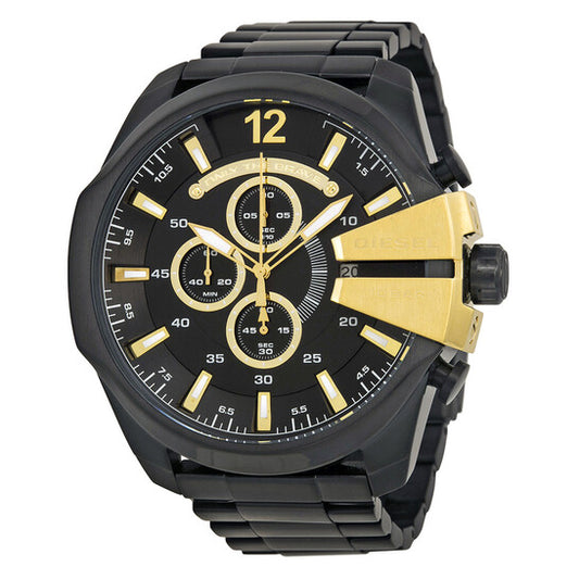 DIESEL - MEGA CHIEF CHRONOGRAPH BLACK DIAL WATCH - DZ4338 (M)