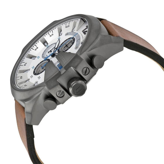 DIESEL - MEGA CHIEF CHRONOGRAPH BROWN LEATHER WATCH - DZ4280 (M)