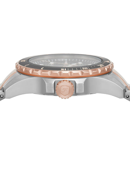FOSSIL BLUE DIVE QUARTZ GREY DIAL TWO-TONE STAINLESS STEEL WOMEN’S WATCH ES5348 (W)