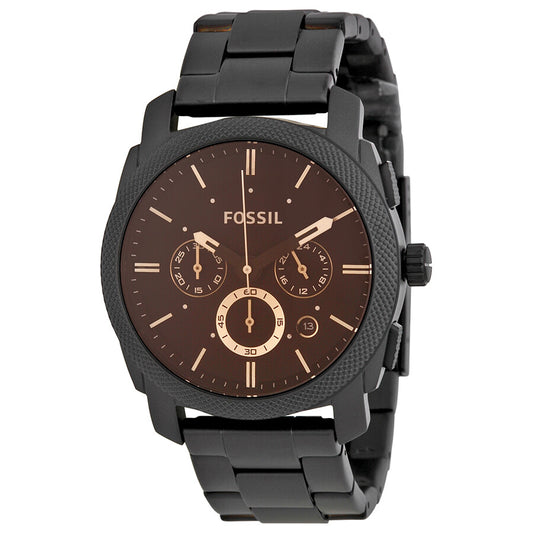 FOSSIL MACHINE CHRONOGRAPH DARK BROWN DIAL MEN'S WATCH FS4682