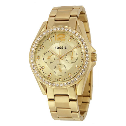 Fossil Riley Women's Crystal-Accented Chronograph Watch – ES3203