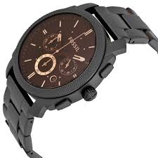 FOSSIL MACHINE CHRONOGRAPH DARK BROWN DIAL MEN'S WATCH FS4682
