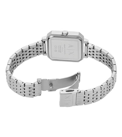 ARMANI EXCHANGE SILVER RECTANGULAR DIAL STAINLESS STEEL WATCH AX5724 (W)