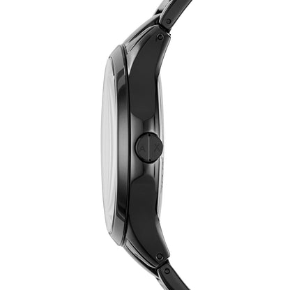 ARMANI EXCHANGE HAMPTON BLACK DIAL BRACELET & CUFF WATCH GIFT SET AX7101SET (M)