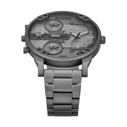 DIESEL MR. DADDY SLIM GUNMETAL MULTI-DIAL WATCH DZ7487 (M)