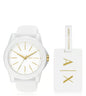ARMANI EXCHANGE WHITE DIAL WHITE SILICONE STRAP WATCH AX7126 (W)
